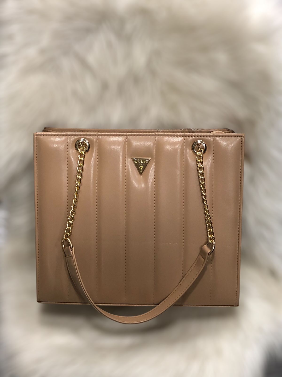 Elegant White Women Handbag – Premium Shoulder Tote with Gold Chain (Multi Colors Available)